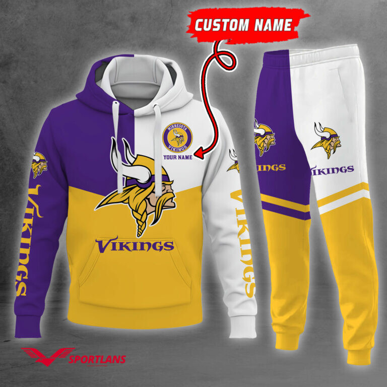 minnesota vikings nfl personalized combo hoodie and jogger tmhj11611021 ktej2tpc7i