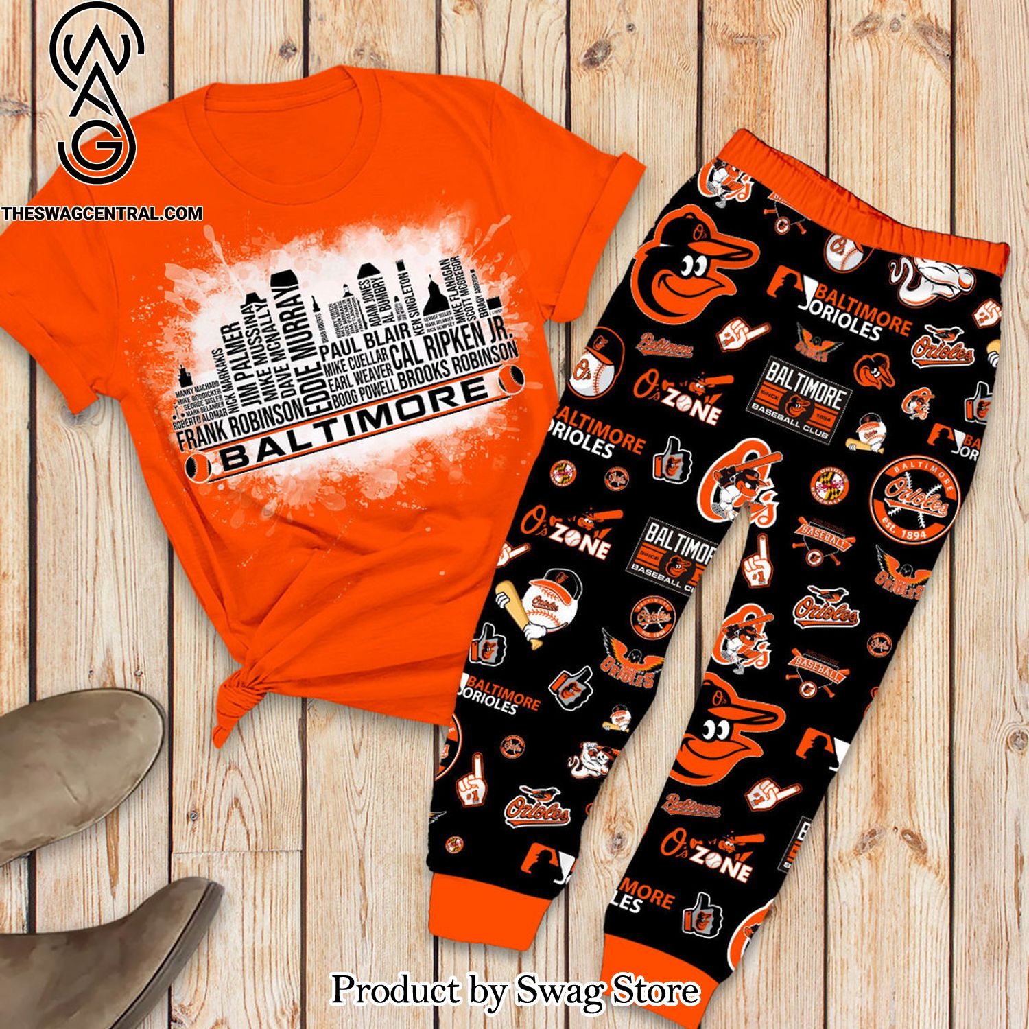 mlb baltimore orioles full printing classic pyjamas set 1 atxXw