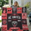 mls dc united quilt blanket 3540