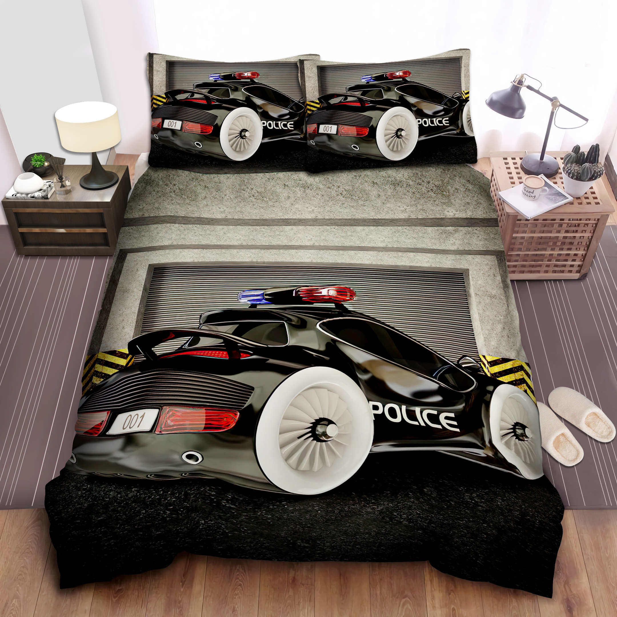 modern police car duvet cover bedroom sets comfortable bedding sets vljsj