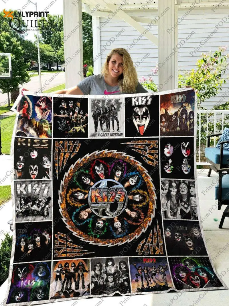 mofi kiss quilt blanket for fans