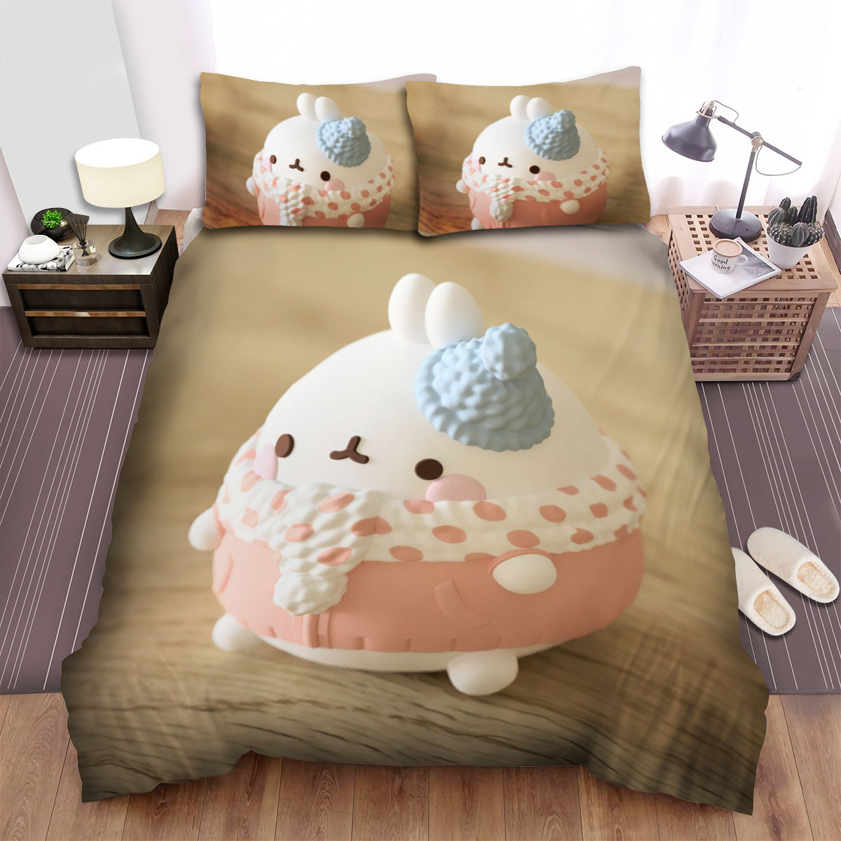 molang monday clothes duvet cover bedroom sets comfortable bedding sets ldmay