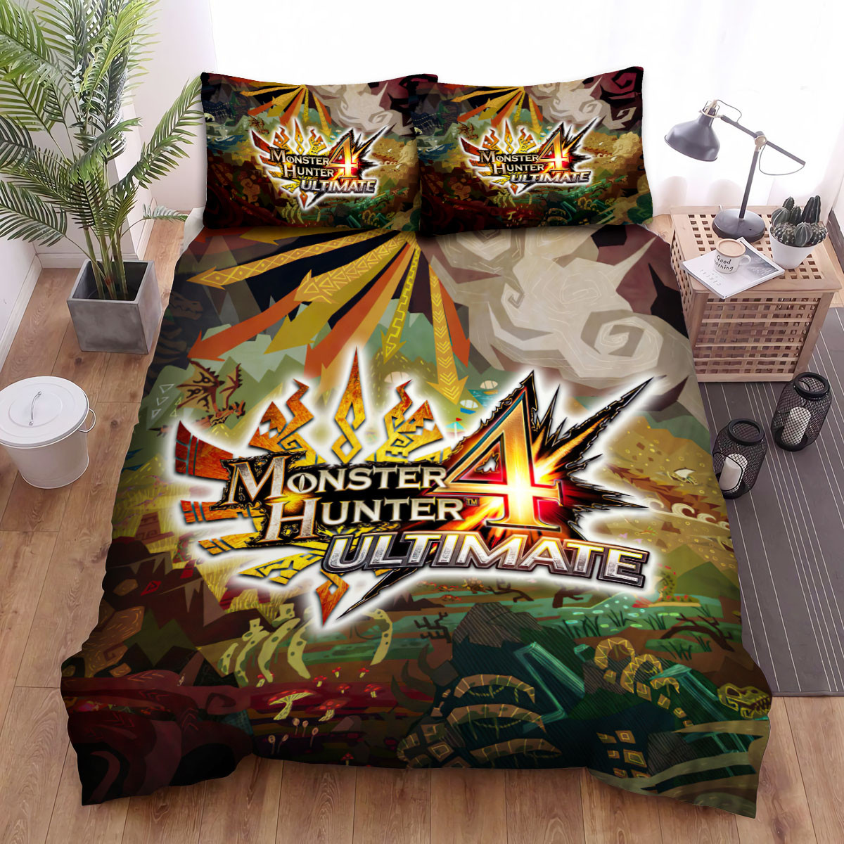 monster hunter 4 ultimate bed sheets spread comforter duvet cover bedding sets zmlbf