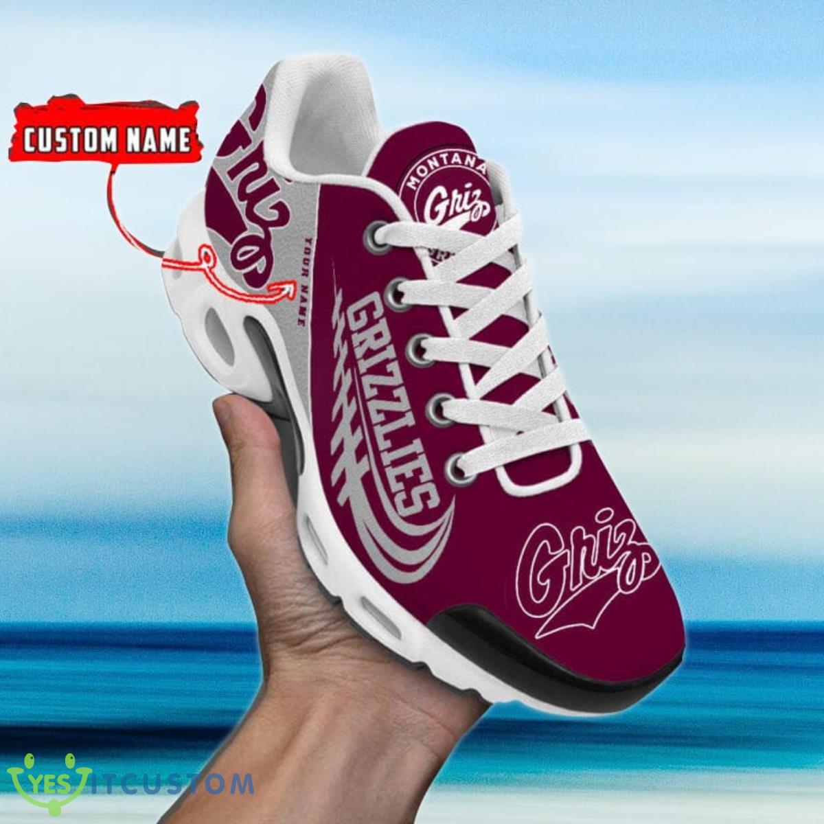 montana grizzlies custom name air cushion sports shoes