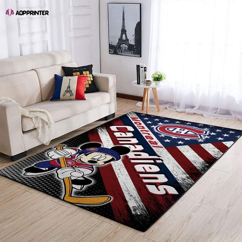 montreal canadiens rug living room floor decor fan gifts