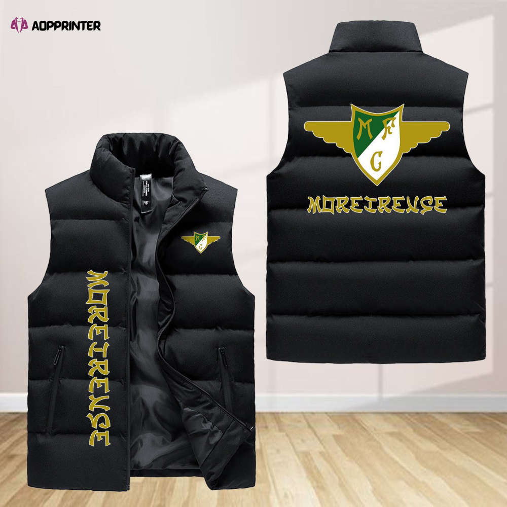 moreirense f c sleeveless puffer jacket custom for fans gifts