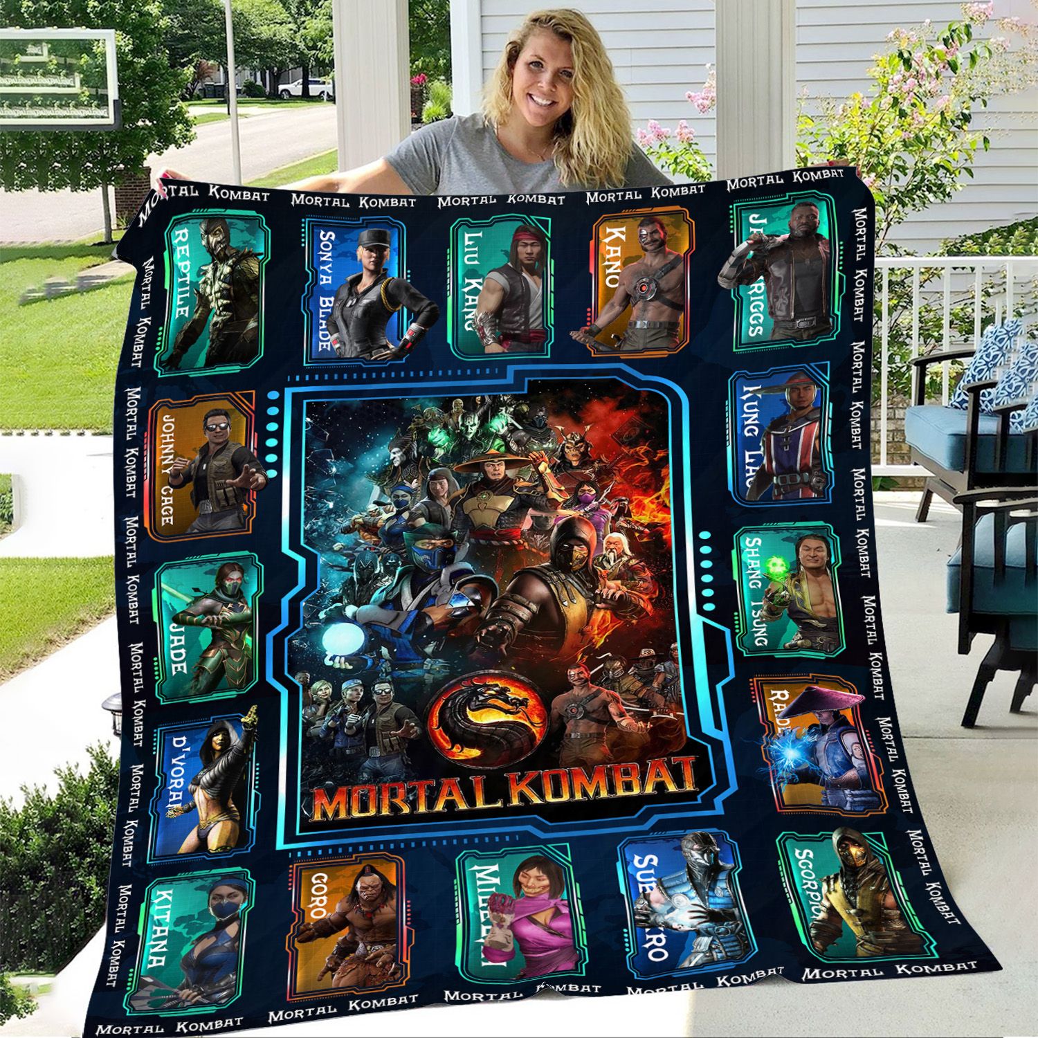 mortal kombat game inspired blanket 3xnxp