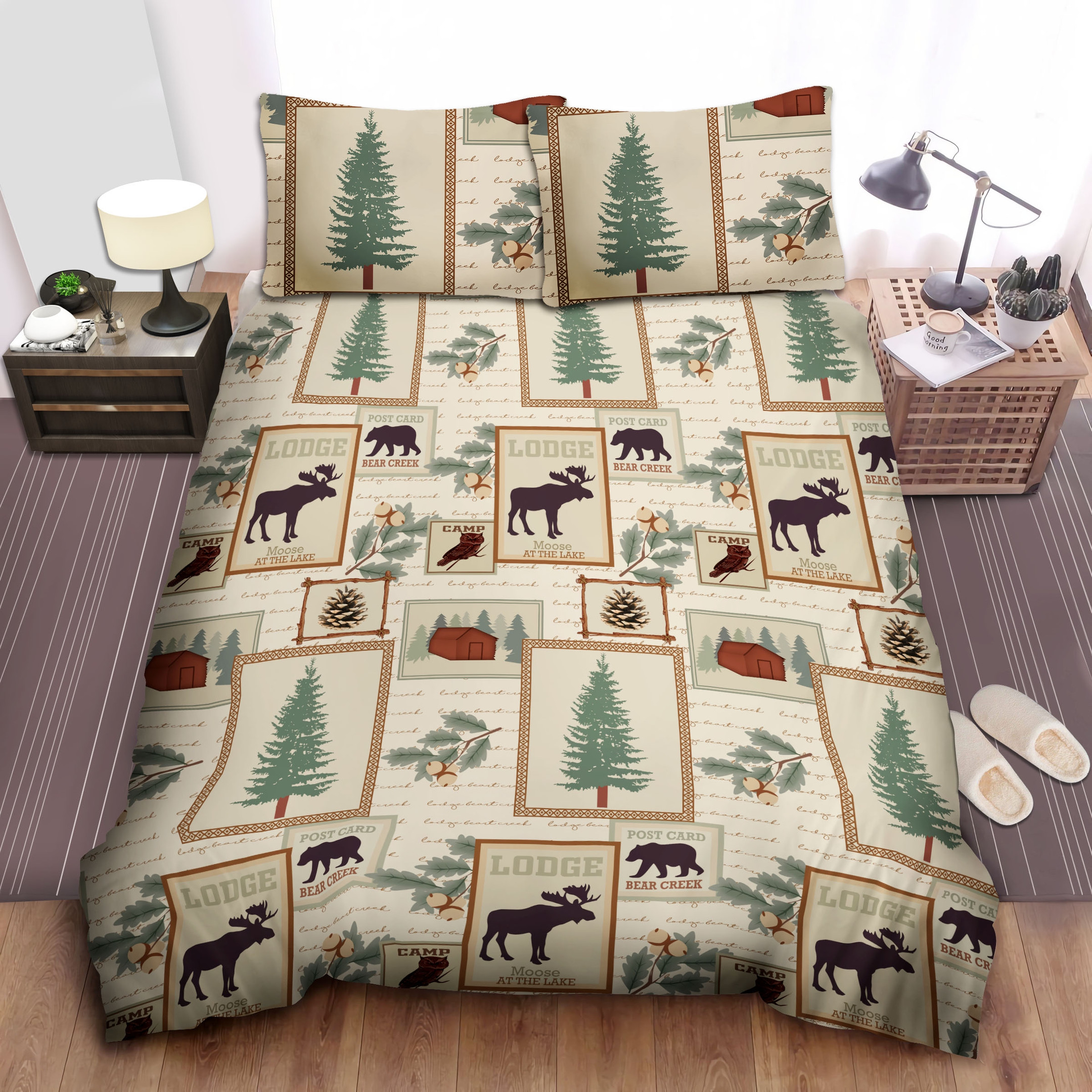 mountain lodge bear duvet cover bedroom sets comfortable bedding sets y5ddg