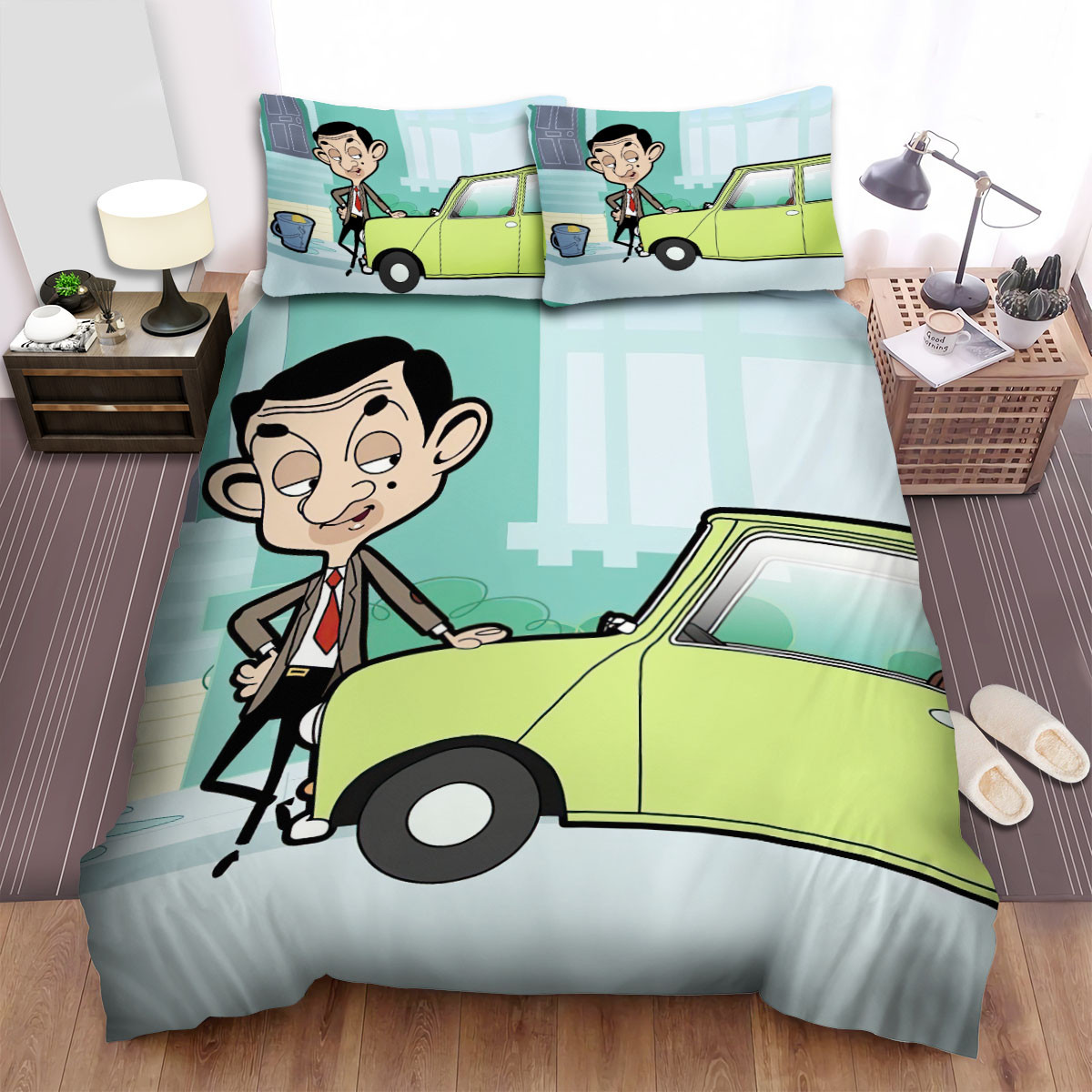 mr bean washing his car bed sheets spread duvet cover bedding sets ll5yb