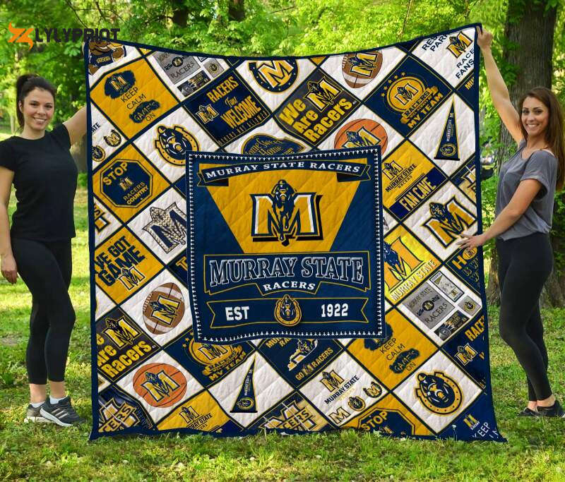 murray state racers 3d customized quilt blanket