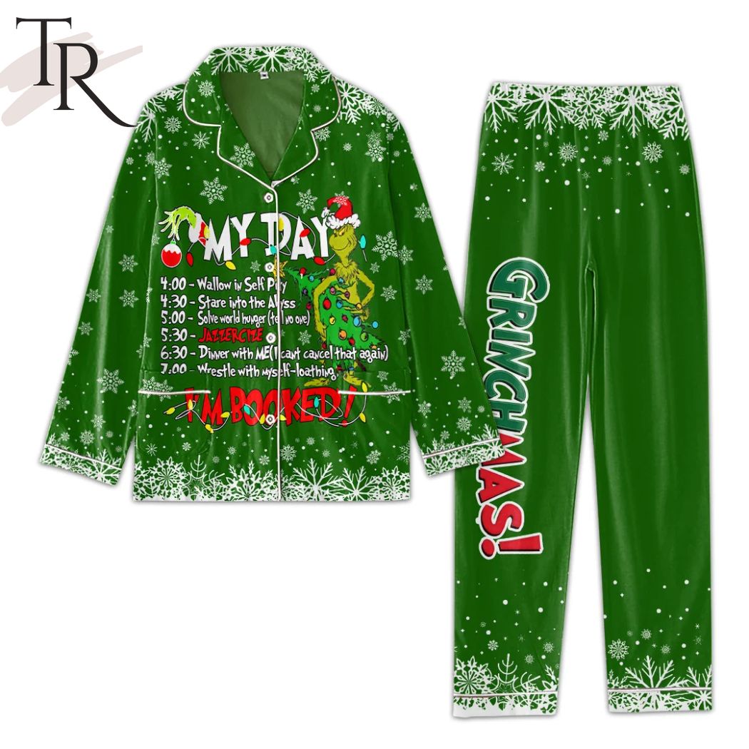 my day im booked grinchmas grinch pajamas set 1 GsEJ2