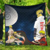 naruto anime naruto sage mode and minato hokage galaxy premium quilt blanket zwath