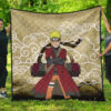 naruto anime naruto sage mode cloud pattern ancient theme premium quilt blanket teosw