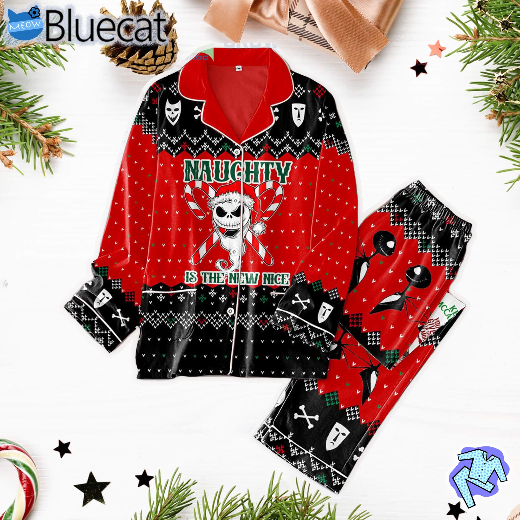 naughty is the new nice pajamas set 1