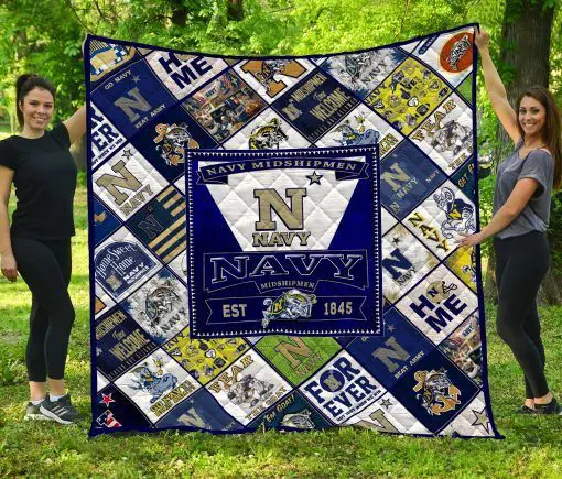 navy midshipmen quilted trending blanket for 2024 20240215112825287