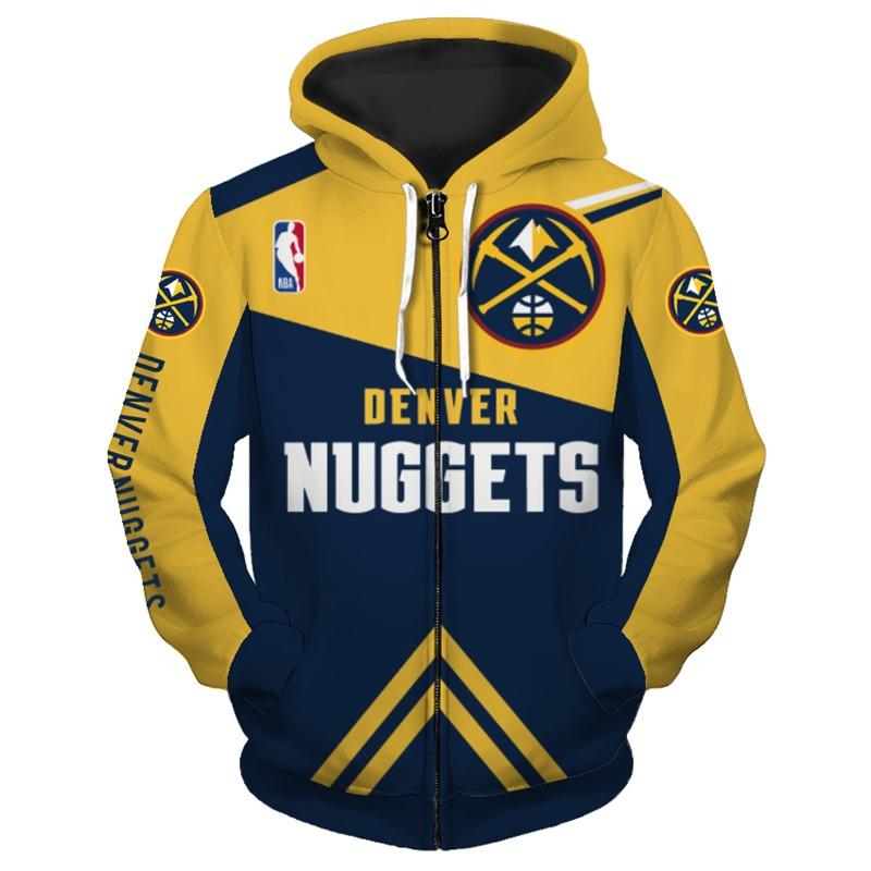 nba hoodies print 3d denver nuggets hoodie zip up sweatshirt jacket pullover sweatshirt 1000x