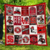 nc state wolfpack 2 quilt blanket for fans home decor gift