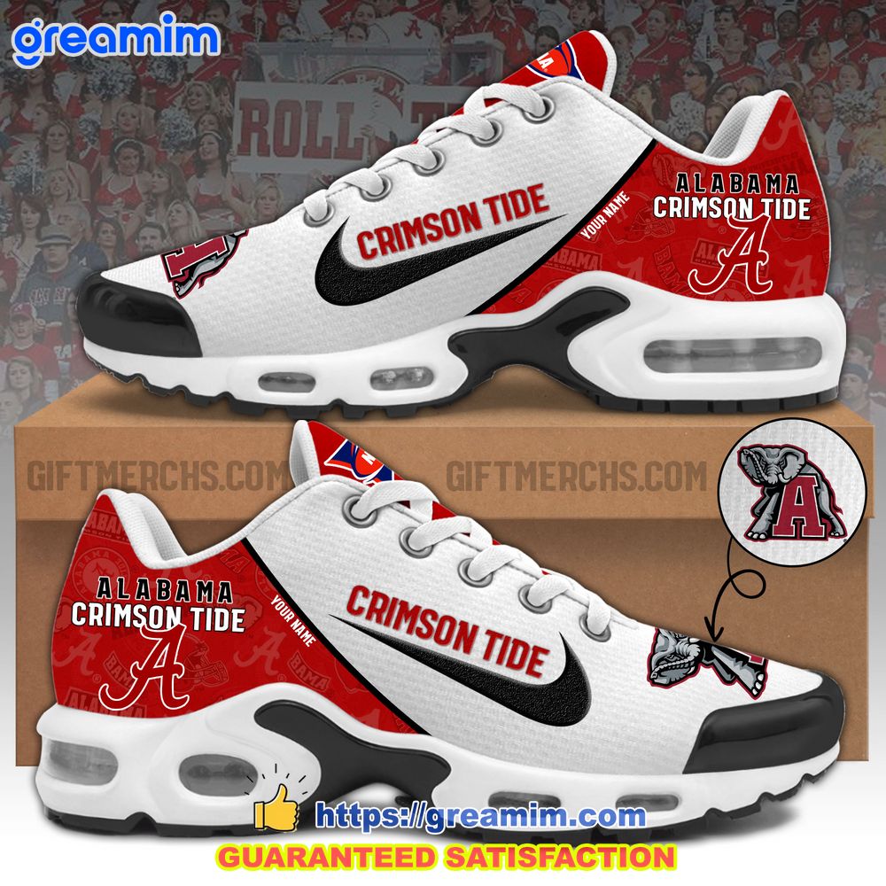 ncaa alabama crimson tide custom nike air max tn plus shoes 1 HdlpI