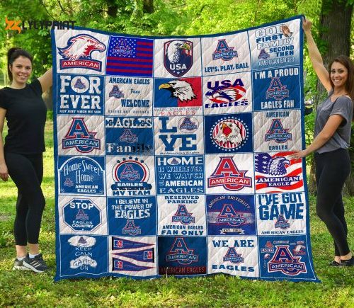 ncaa american eagles 3d customized personalized 3d customized quilt blanket 500x435 1