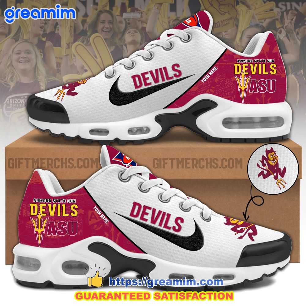 ncaa arizona state sun devils custom nike air max plus shoes 1 Ma815