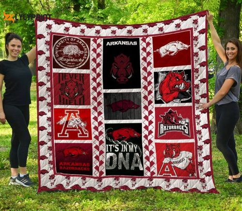 ncaa arkansas razorbacks 3d customized personalized 3d customized quilt blanket 500x435 1