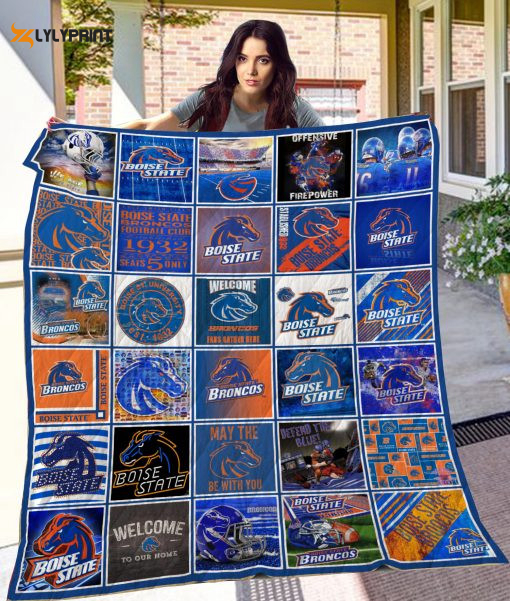 ncaa boise state broncos 3d customized personalized 3d customized quilt blanket