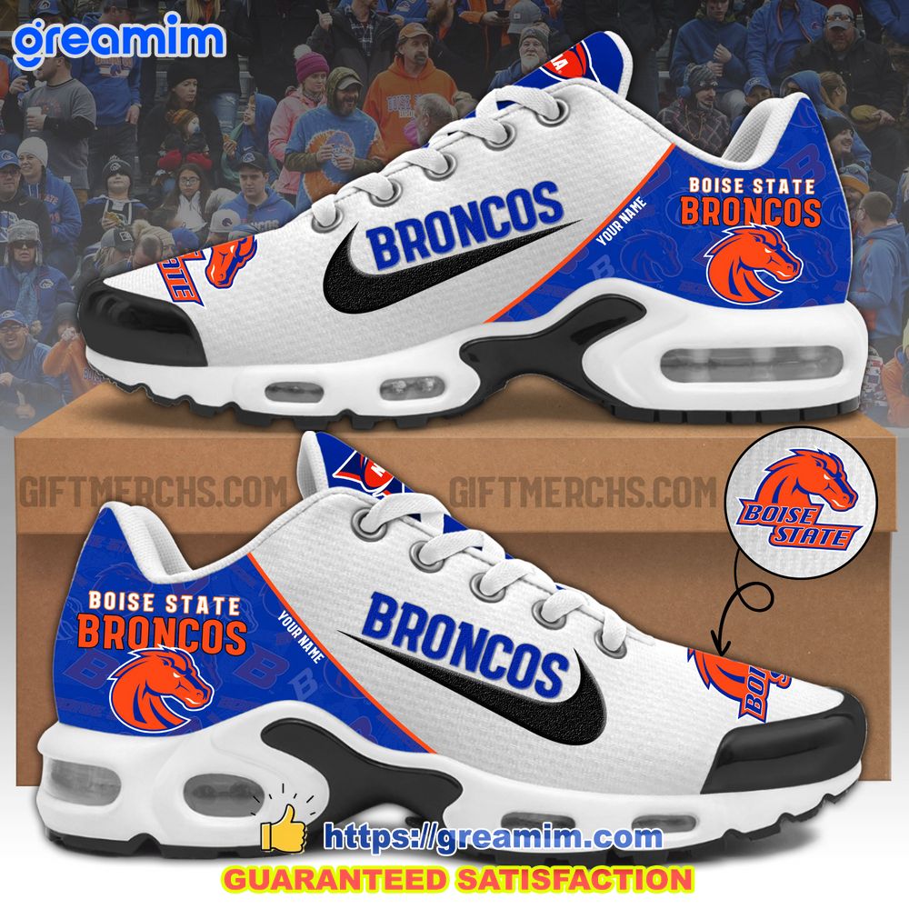 ncaa boise state broncos custom nike air max plus shoes 1 Ocff3