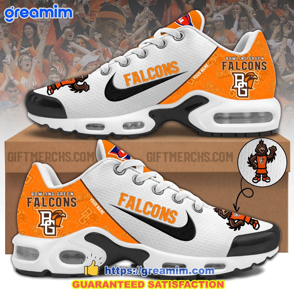 ncaa bowling green falcons custom nike air max plus shoes 1 yrJVN