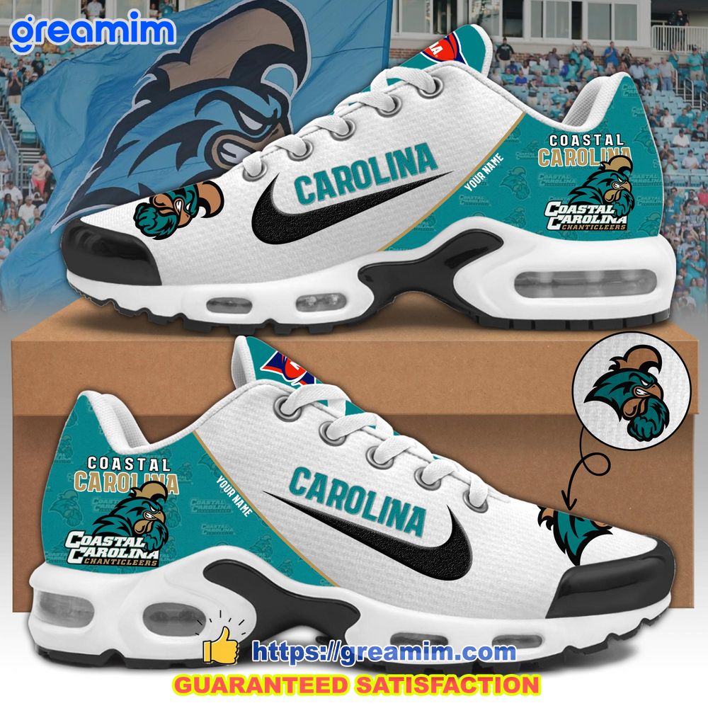 ncaa coastal carolina chanticleers custom nike air max tn plus shoes 1 CC35r