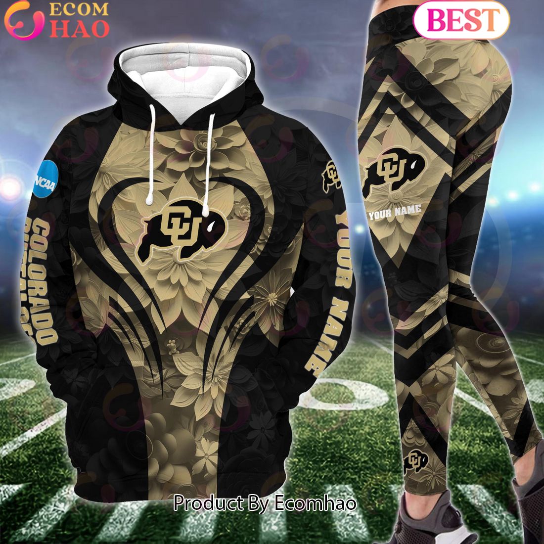 ncaa colorado buffaloes hoodie and leggings custom your name football team clothings gift for football lovers 1 R2KFh