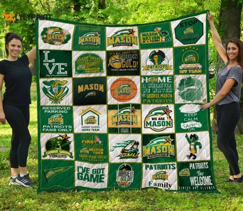 ncaa george mason patriots 3d customized personalized 3d customized quilt blanket 500x435 1