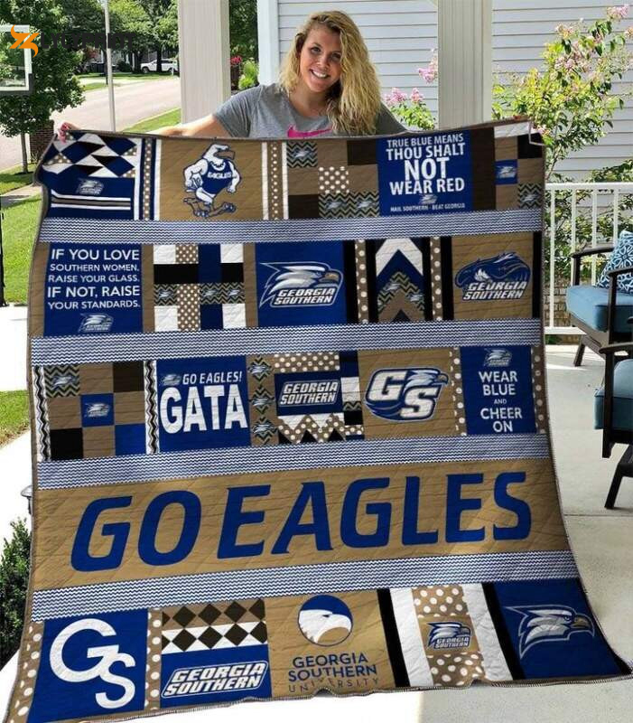 ncaa georgia southern eagles 3d customized personalized 3d customized quilt blanket