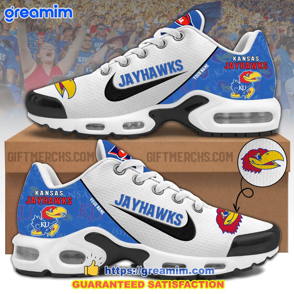 ncaa kansas jayhawks custom nike air max plus shoes 1 vOTt4