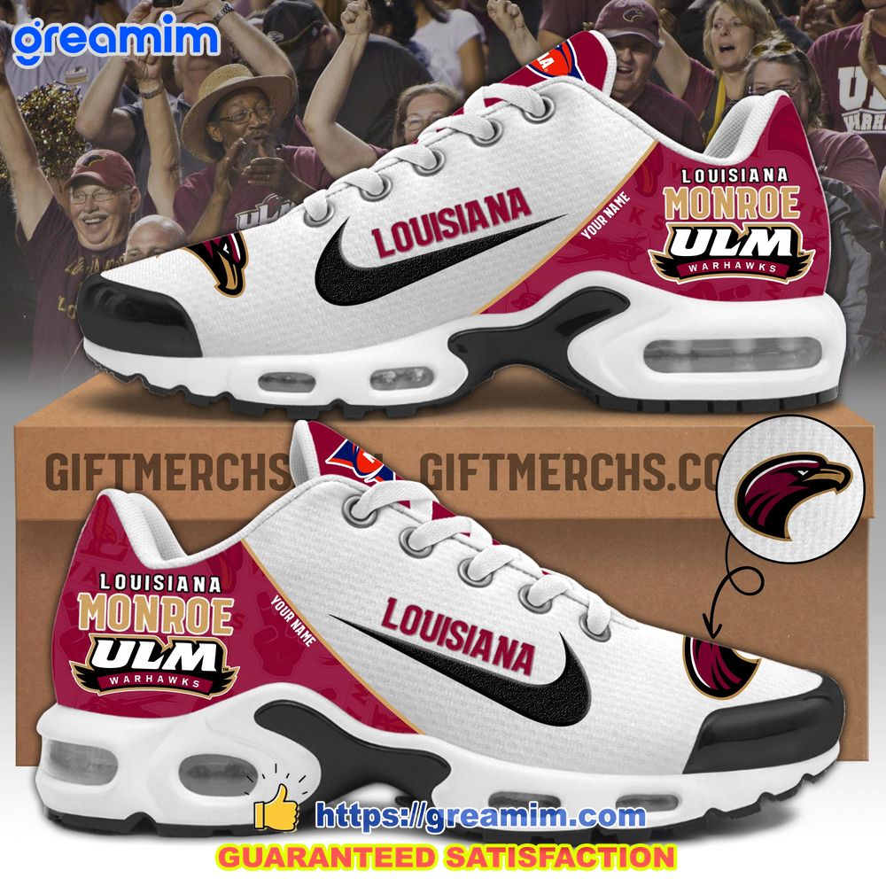 ncaa louisiana monroe warhawks custom nike air max tn plus shoes 1 IZAm3