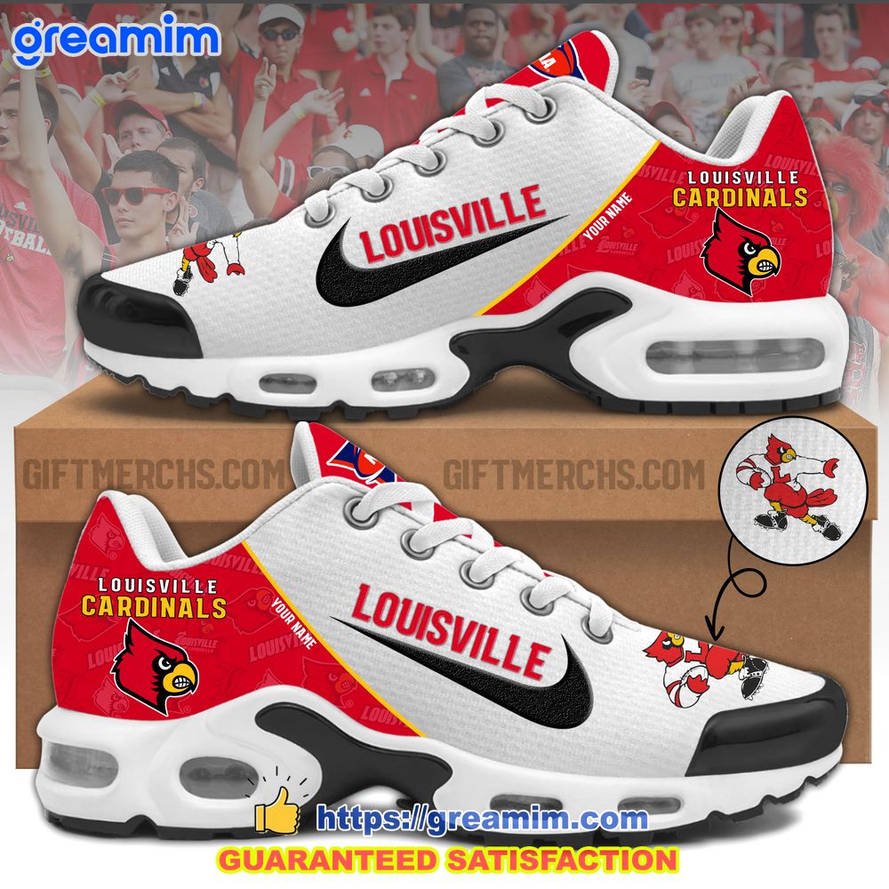 ncaa louisville cardinals custom nike air max tn plus shoes 1 tm3Yg