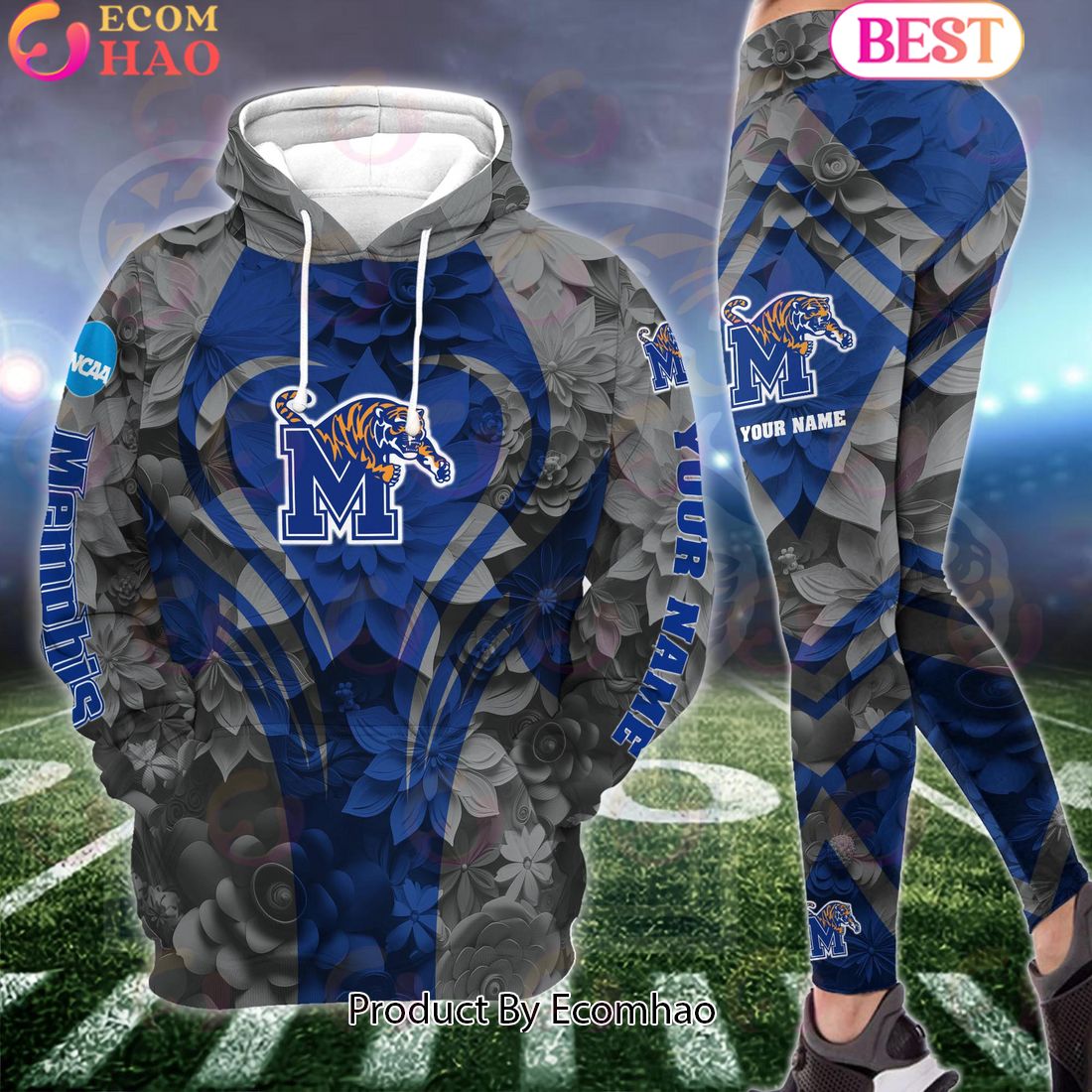 ncaa memphis tigers hoodie and leggings custom your name football team clothings gift for football lovers 1 hBP7E