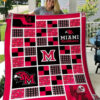 ncaa miami oh redhawks 3d customized personalized 3d customized quilt blanket