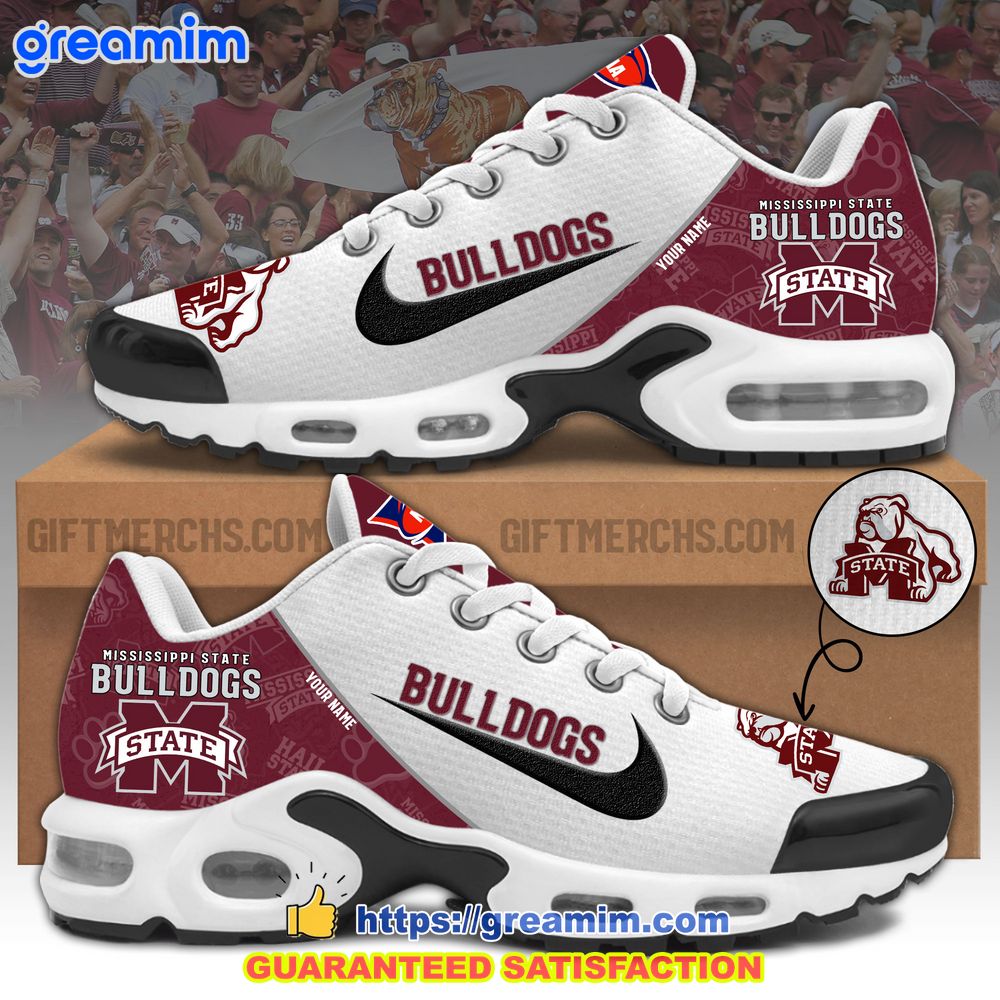 ncaa mississippi state bulldogs custom nike air max plus shoes 1 Evb9E