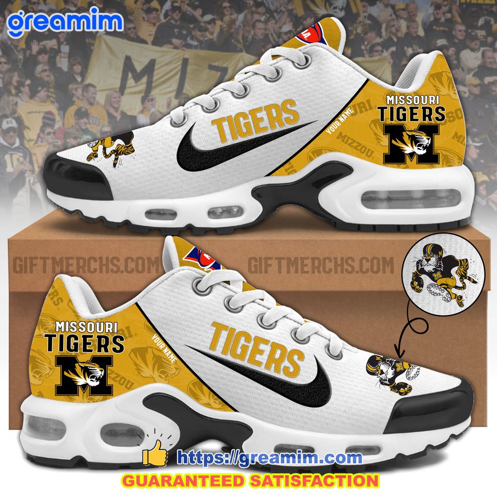 ncaa missouri tigers custom nike air max plus shoes 1 XneSy