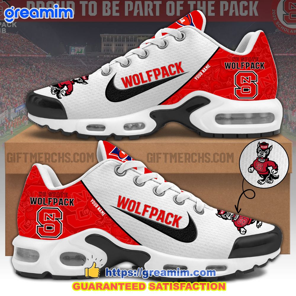 ncaa nc state wolfpack custom nike air max tn plus shoes 1 HEvKd