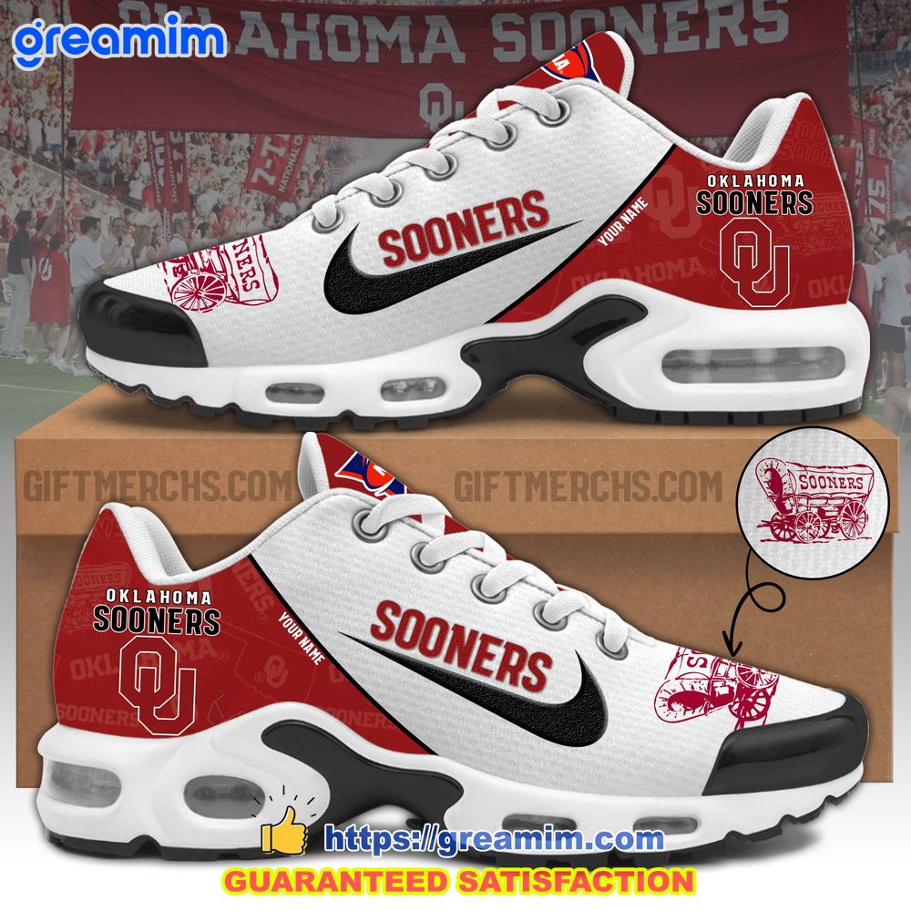 ncaa oklahoma sooners custom nike air max tn plus shoes 1 rtsqN