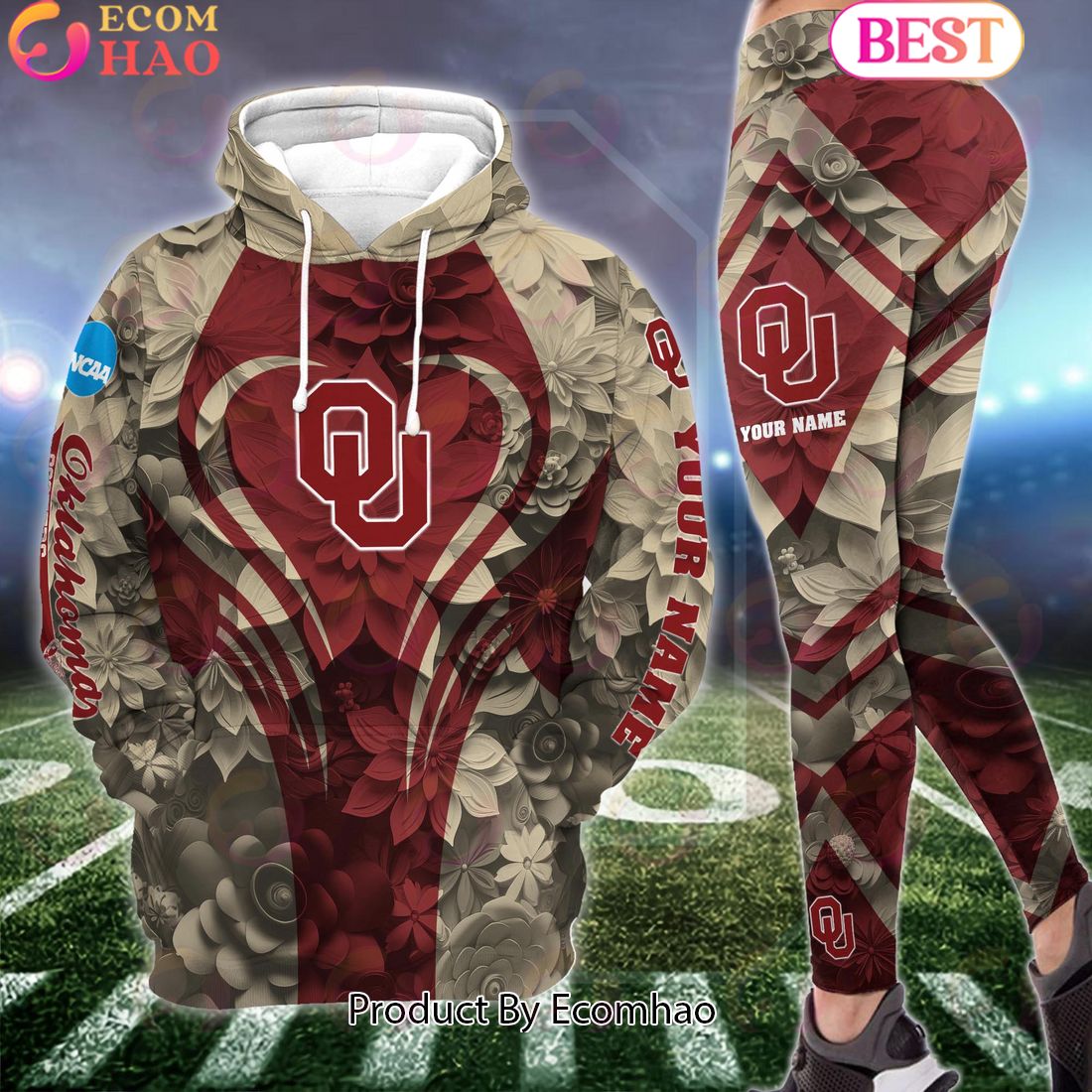 ncaa oklahoma sooners hoodie and leggings custom your name football team clothings gift for football lovers 1 SBQCk