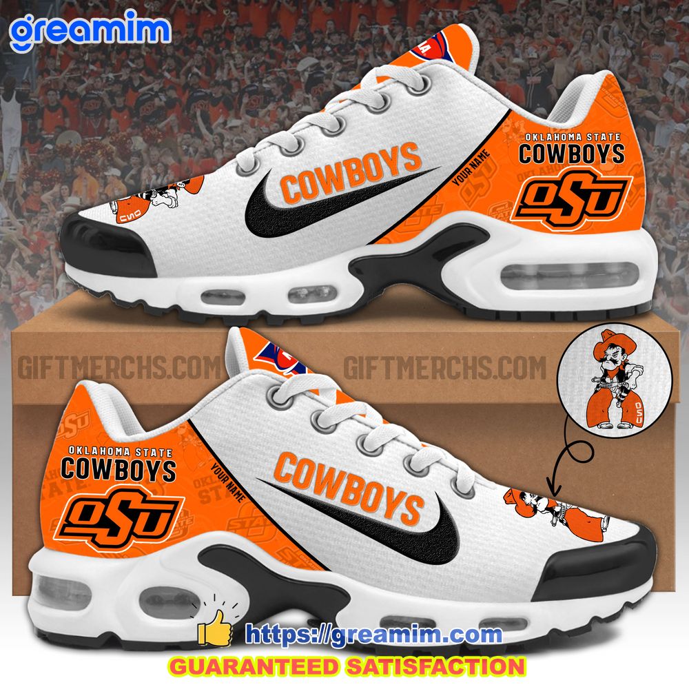 ncaa oklahoma state cowboys custom nike air max plus shoes 1 4sVT2