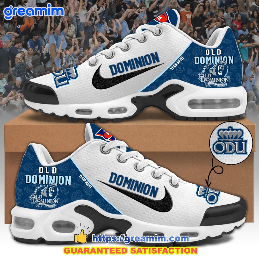 ncaa old dominion monarchs custom nike air max plus shoes 1 larPo