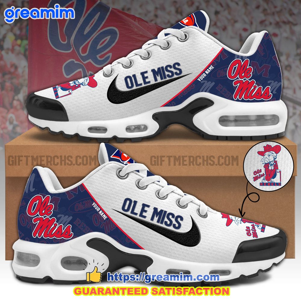 ncaa ole miss rebels custom nike air max plus shoes 1 Y6Yeg