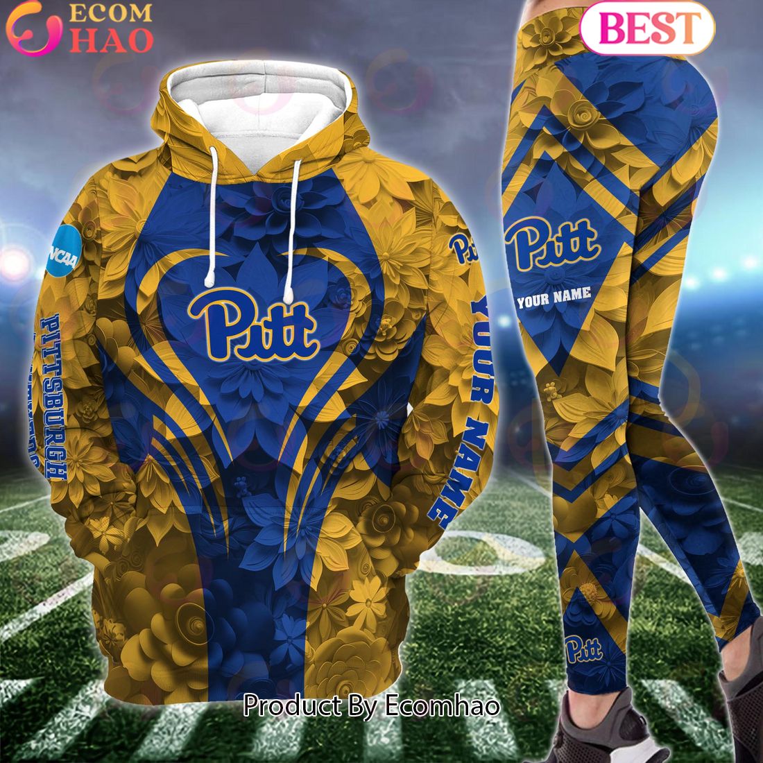 ncaa pittsburgh panthers hoodie and leggings custom your name football team clothings gift for football lovers 1 bQxrm