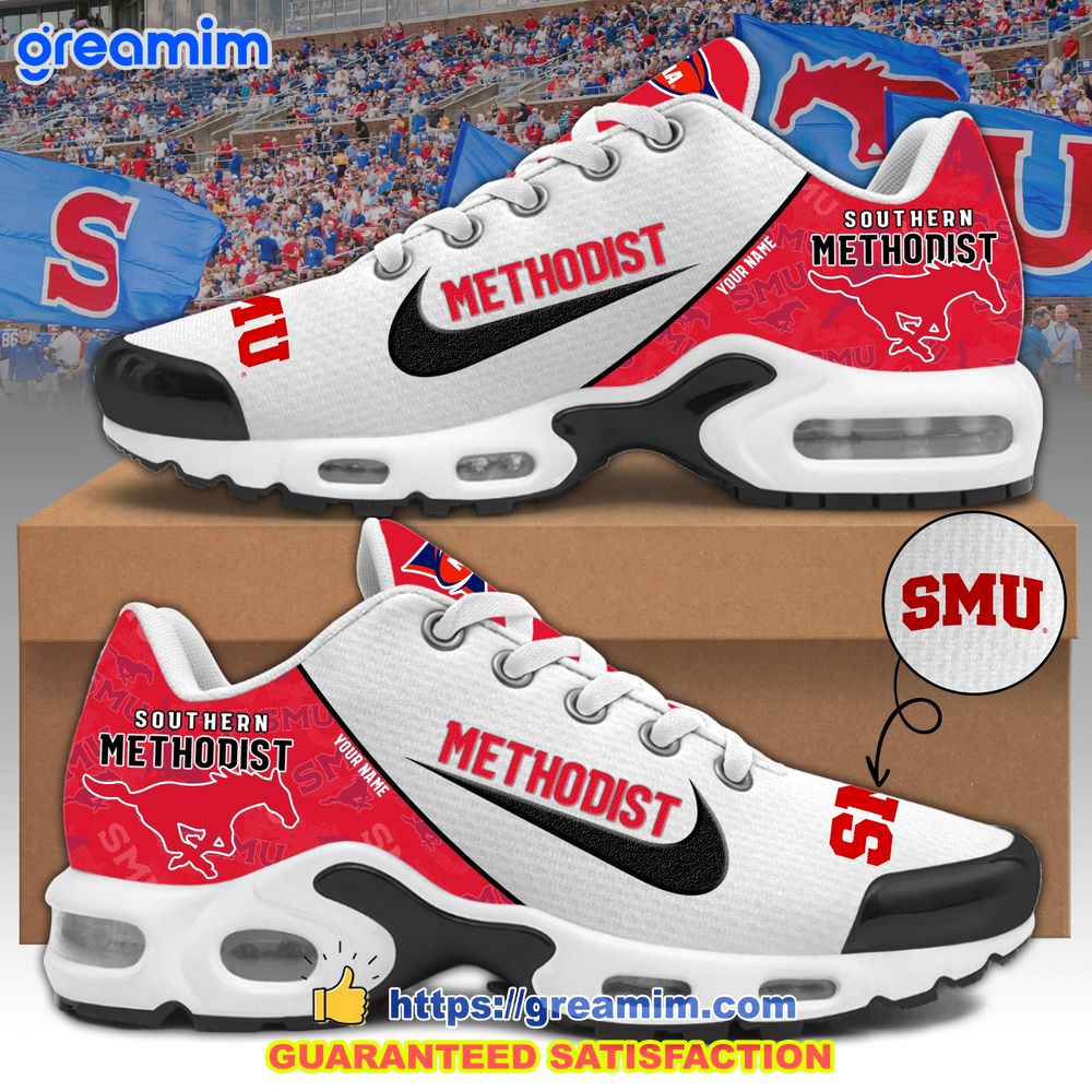 ncaa smu mustangs custom nike air max plus shoes 1 3QL1l