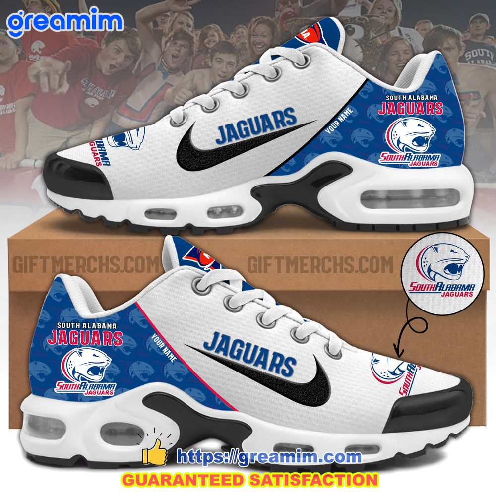 ncaa south alabama jaguars custom nike air max plus shoes 1 UbB15