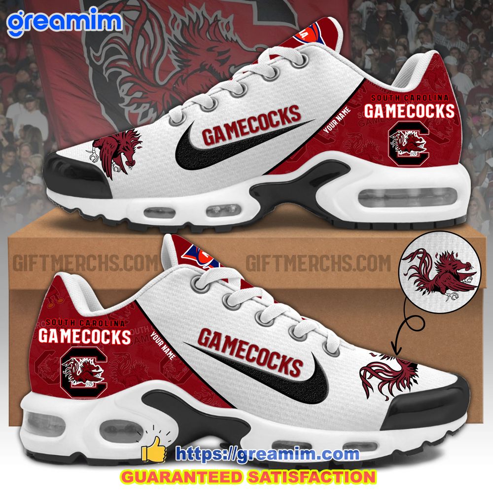 ncaa south carolina gamecocks custom nike air max tn plus shoes 1 Tivgo