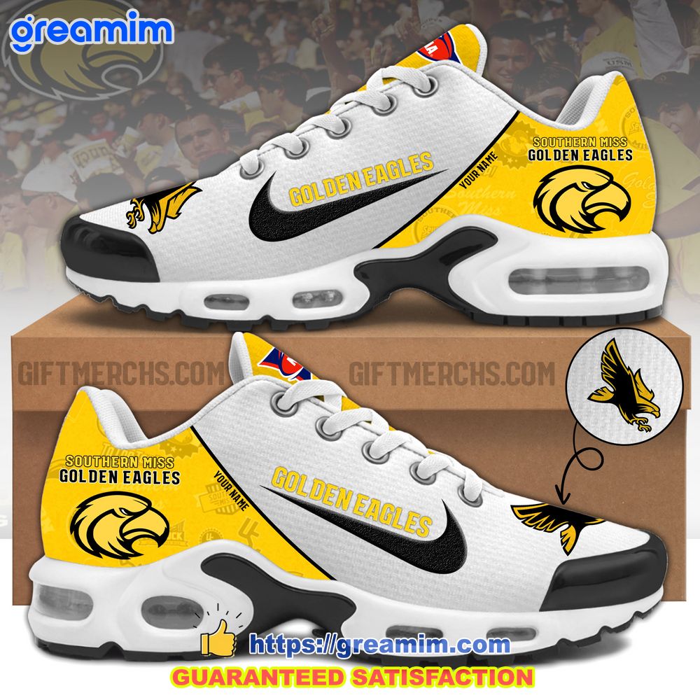 ncaa southern miss golden eagles custom nike air max plus shoes 1 pic3p